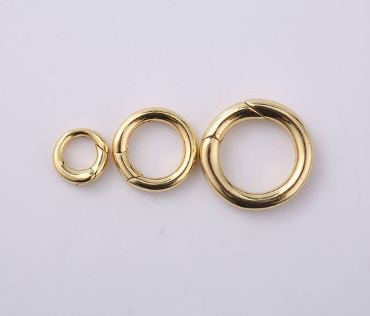 Charm Keeper Gold Filled Spring Gate Ring