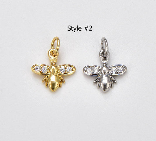 Gold Filled Queen Bee Dainty Charm