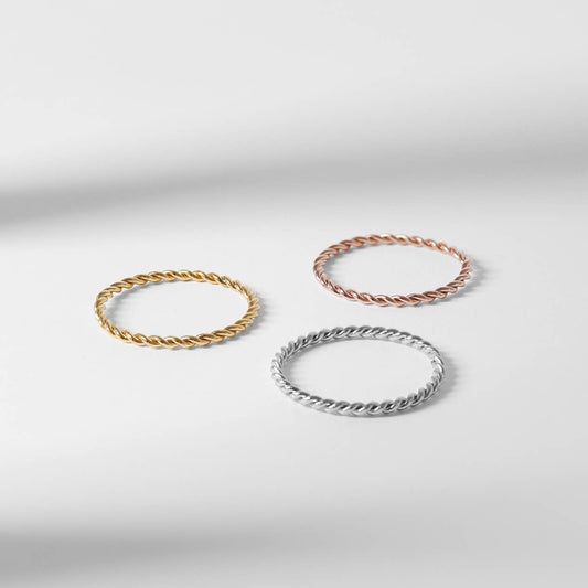 Stainless Steel Waterproof PVD Coated Braided Spacer Ring