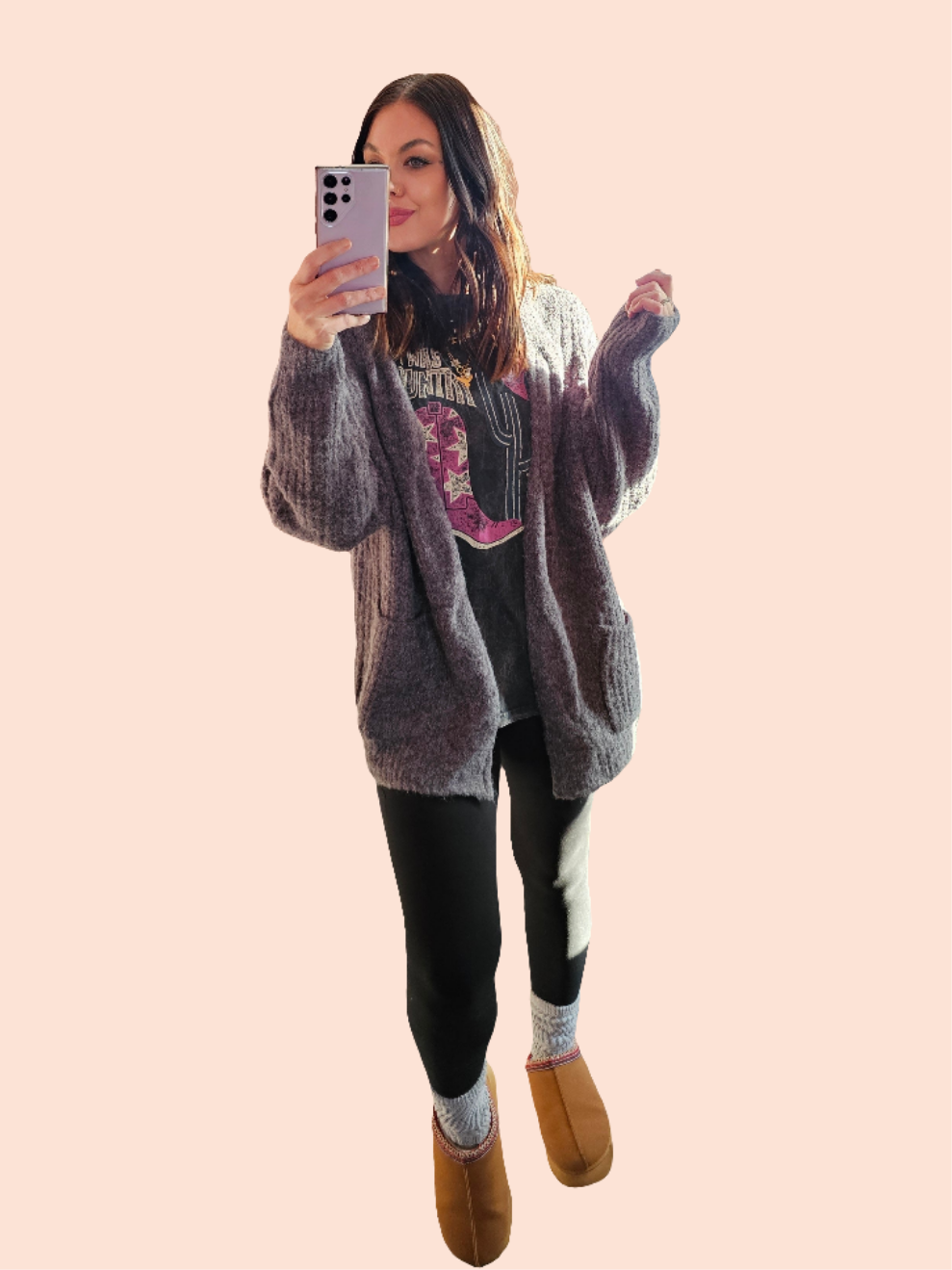 Old Money Cozy Twist Braid Cable Knit Cardigan In Charcoal|Studio