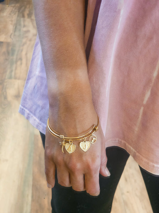 18k Stainless Steel Gold PVD Coated Expandable Bangle Bracelet