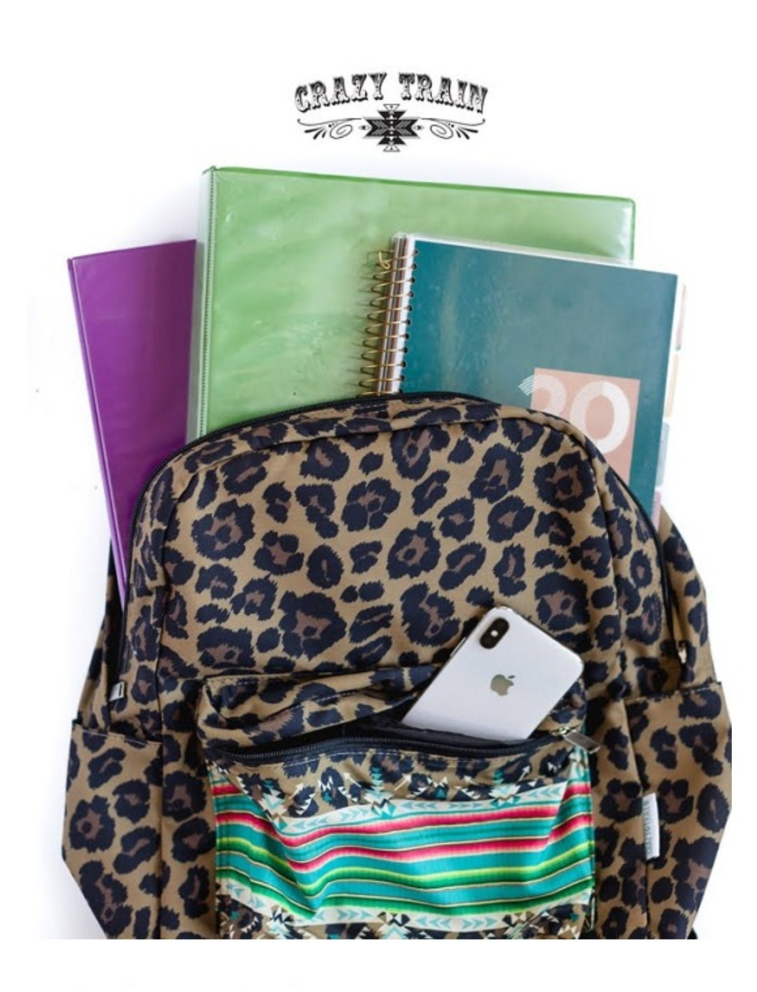 Crazy Train Crash Course Back Pack In Leopard
