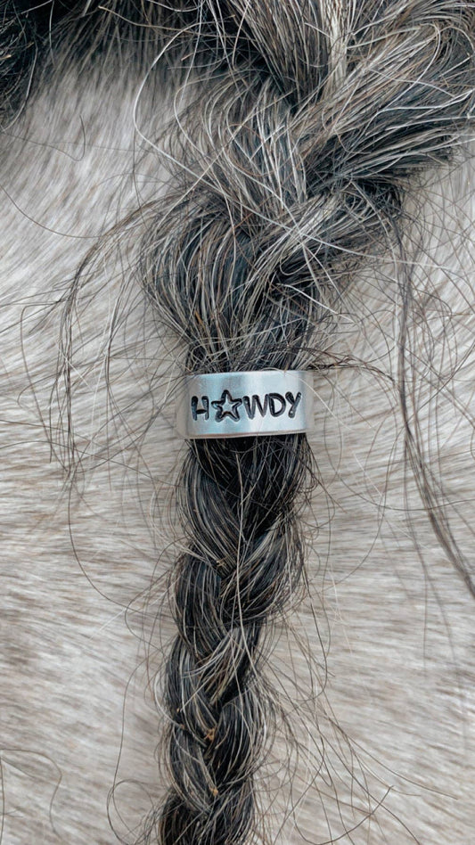 Howdy Stamped Ring
