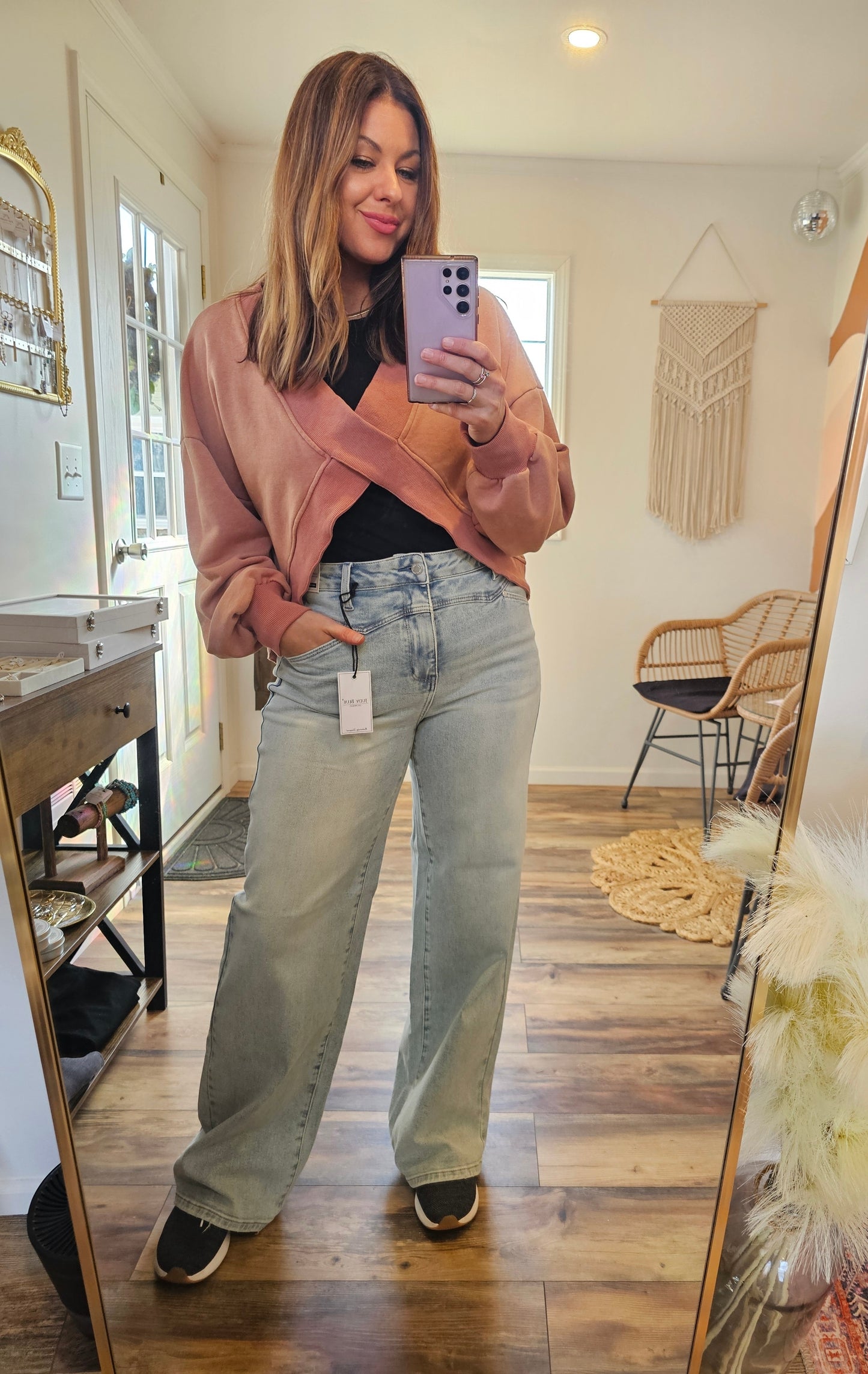 Judy Blue High Waist Column Straight Jeans