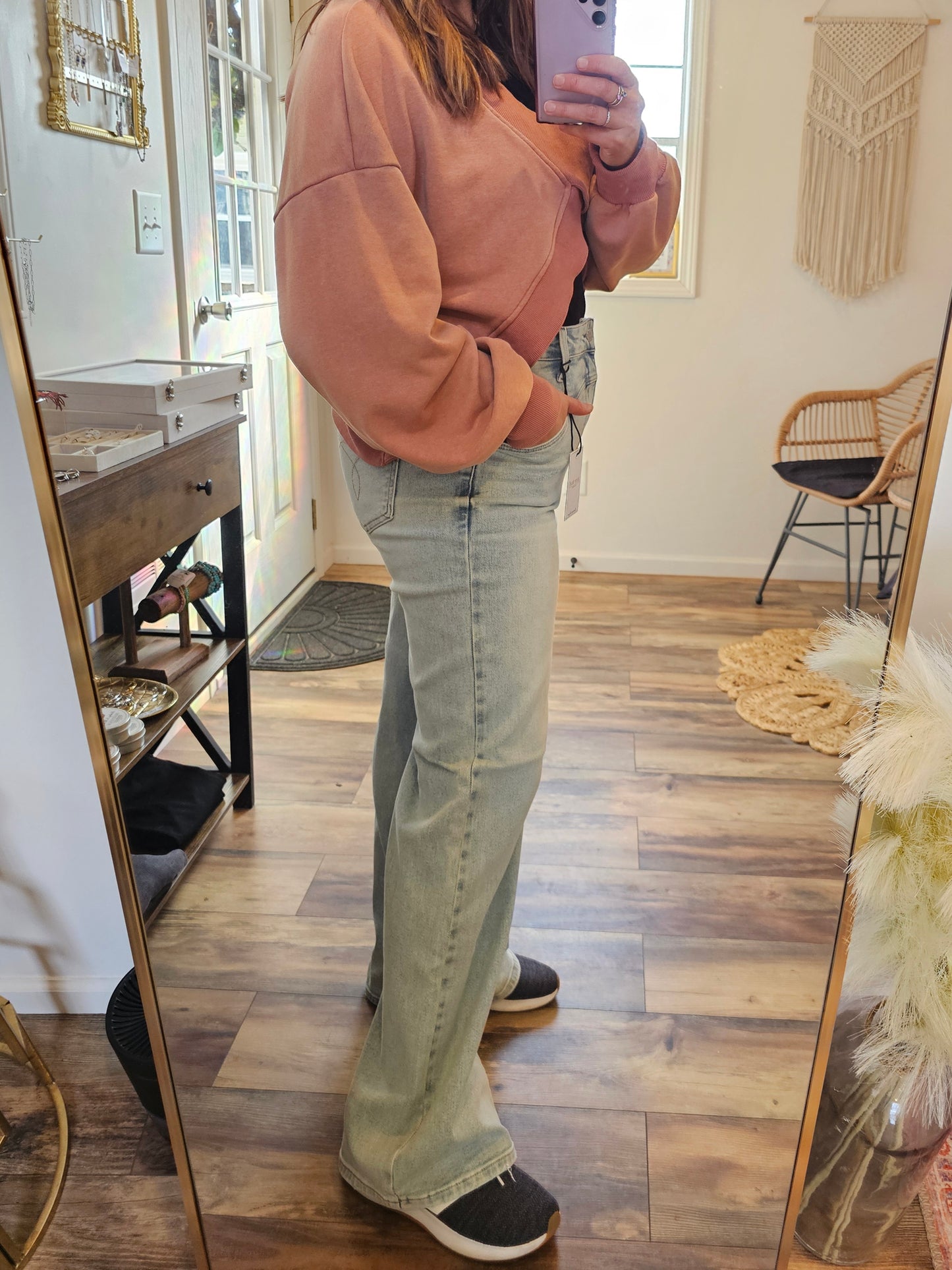 Judy Blue High Waist Column Straight Jeans