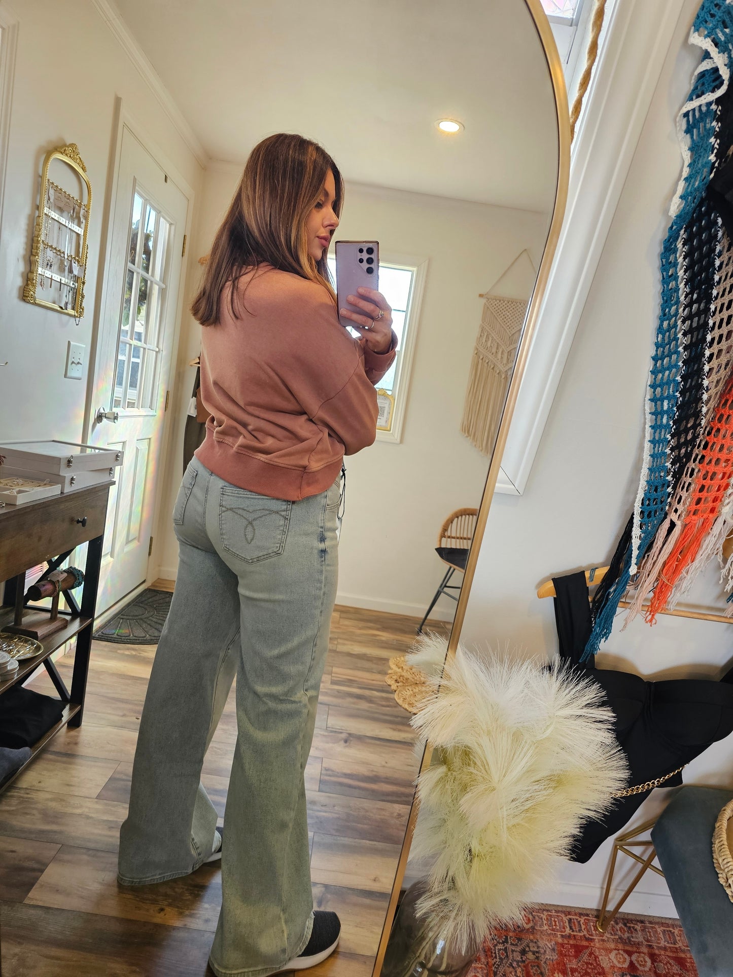 Judy Blue High Waist Column Straight Jeans