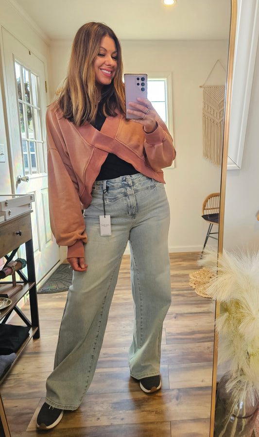 Judy Blue High Waist Column Straight Jeans