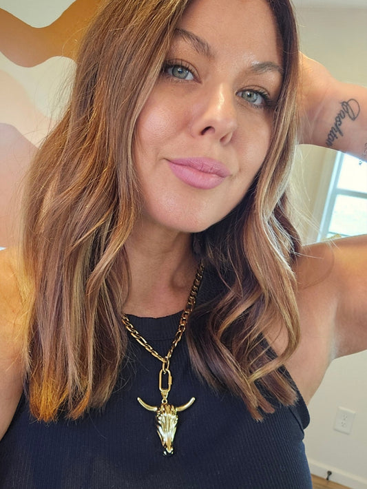 Bold Bull 18k PVD Stainless Steel Necklace