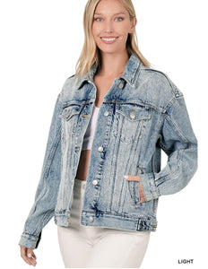 She's All That Washed Denim Jacket