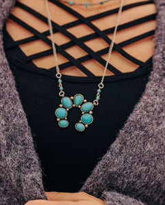 Rowena Squash Necklace in Turquoise