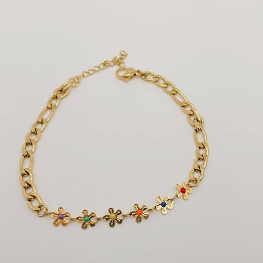 Multi-style Cutesy Stainless Steel Gold-plated Bracelet