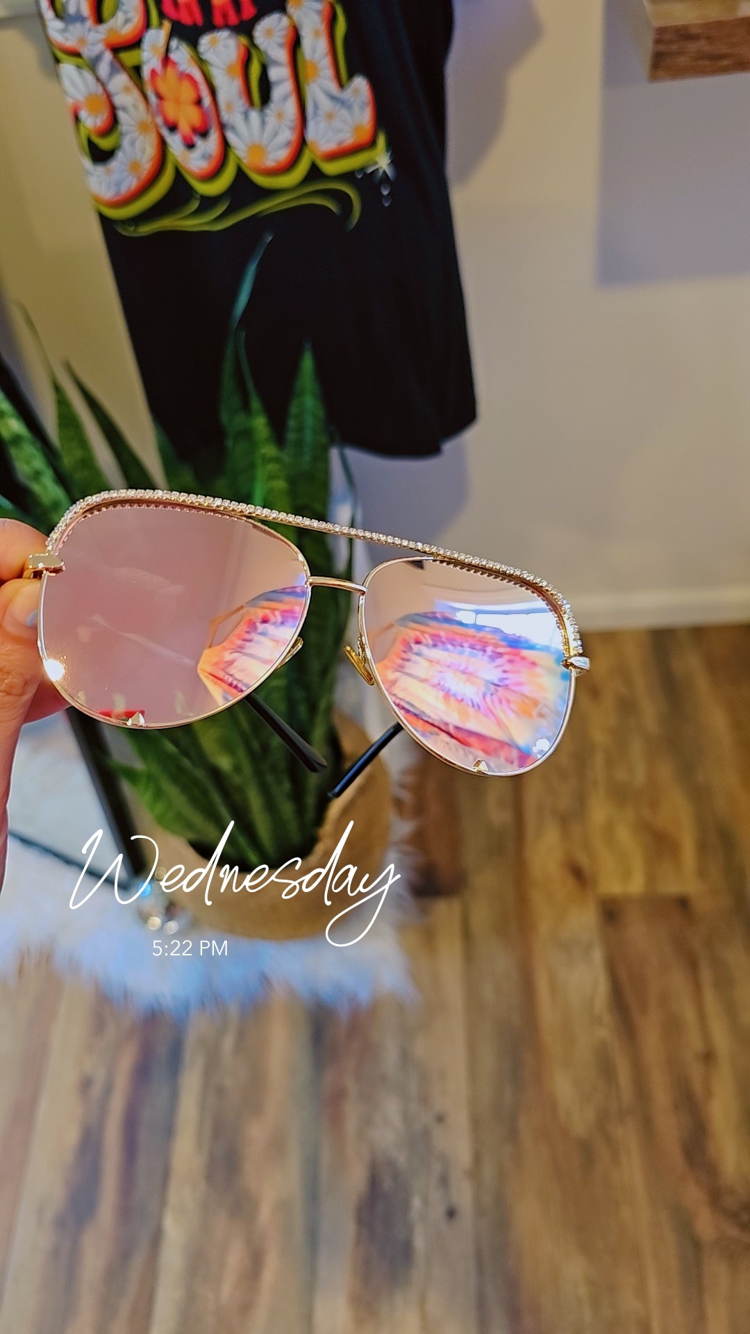 Dare To Dazzle Aviator Sunglasses