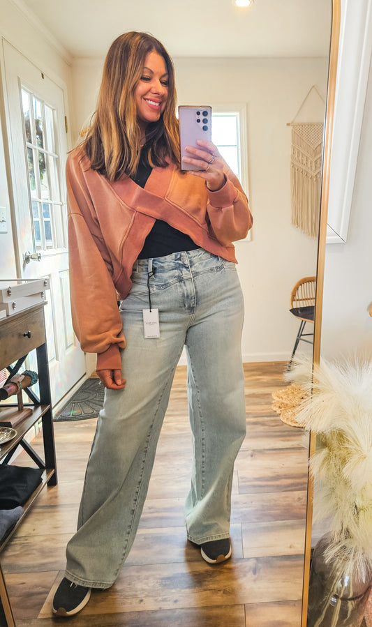Judy Blue High Waist Column Straight Jeans