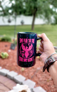 Some Fear the Fire Mug on Navy
