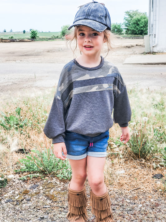 Cute In Camo Long Sleeve - Kids