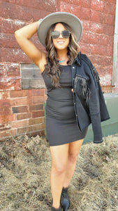 Jess Lea "Cara" BodyCon Midi Dress Black