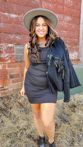 Jess Lea "Cara" BodyCon Midi Dress Black