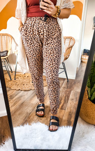 Spotted In The Wild Leopard Print Joggers