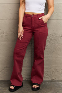 Judy Blue Malia High Waist Front Seam Straight Jeans