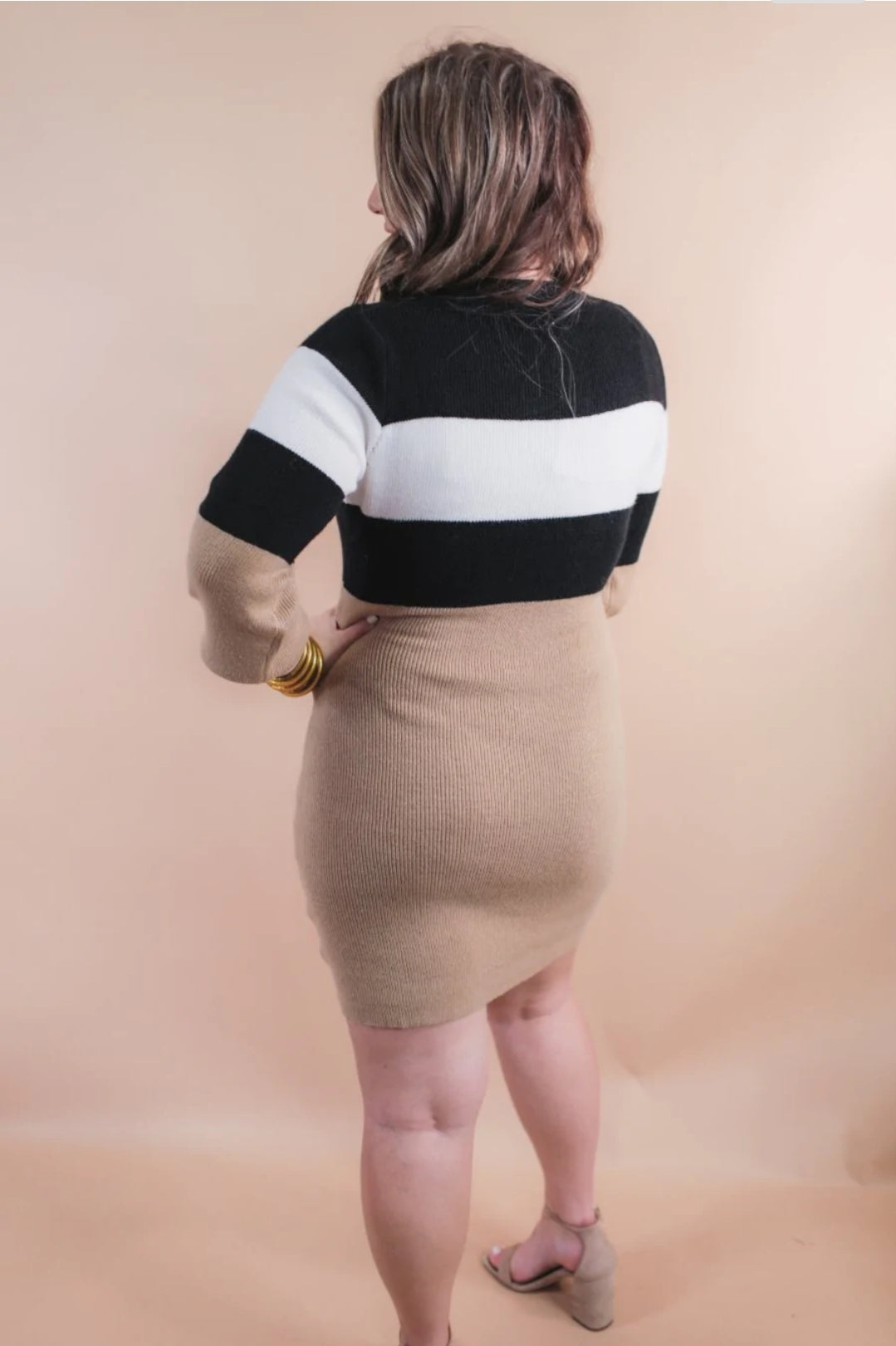 Maverick Color Block Sweater Dress