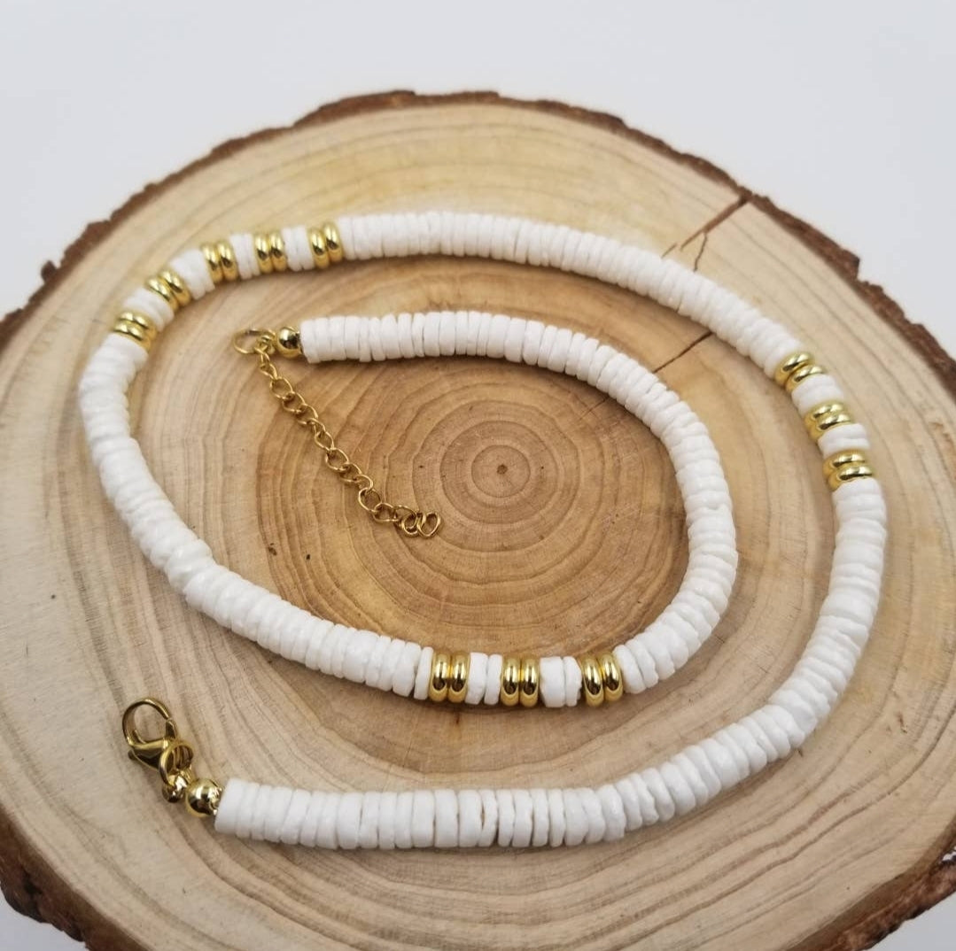 Handmade Shell Bead Necklace