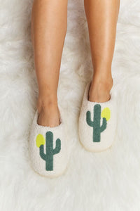 Cactus Plush Slide Slippers