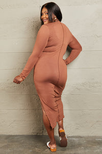 She's All That Bodycon Dress In Caramel