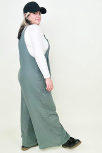 Wide Leg Jumpsuit With Pockets In Multiple Colors